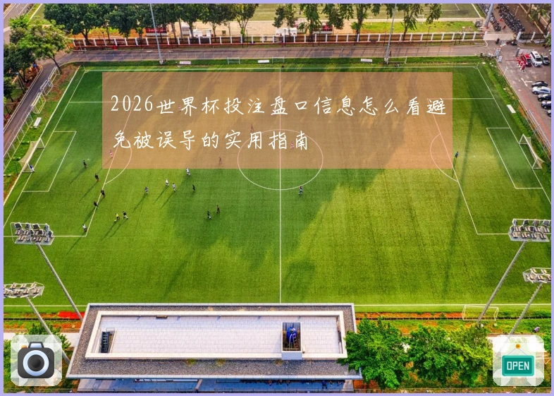 2026世界杯投注盘口信息怎么看避免被误导的实用指南
